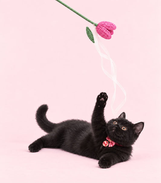 花朵逗貓棒DUSTY ROSE